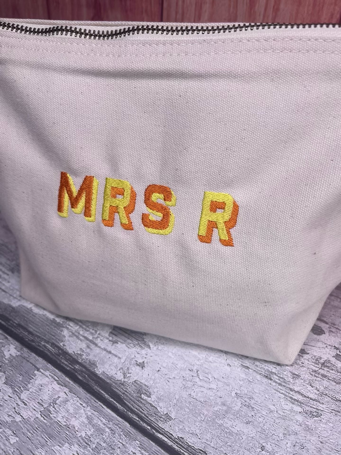 PERSONALISED CANVAS TEACHER GIFT POUCH