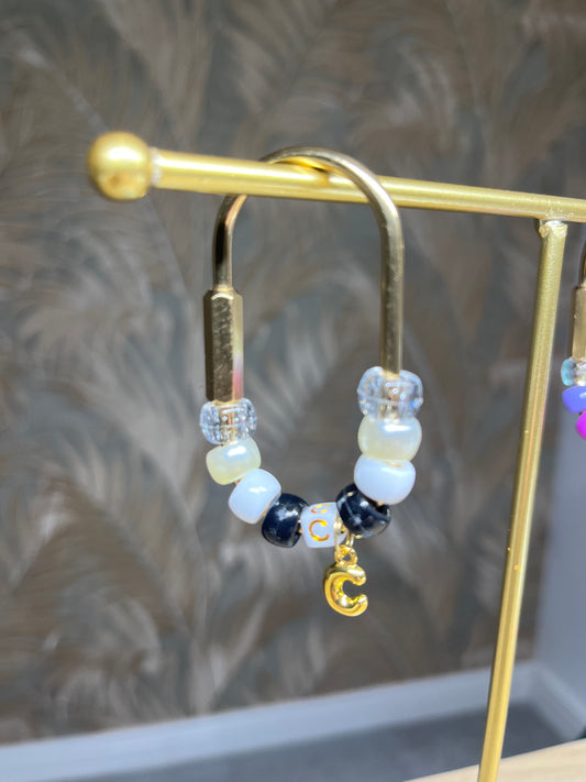 BEAD BAG TAG KEY RING CHARMS