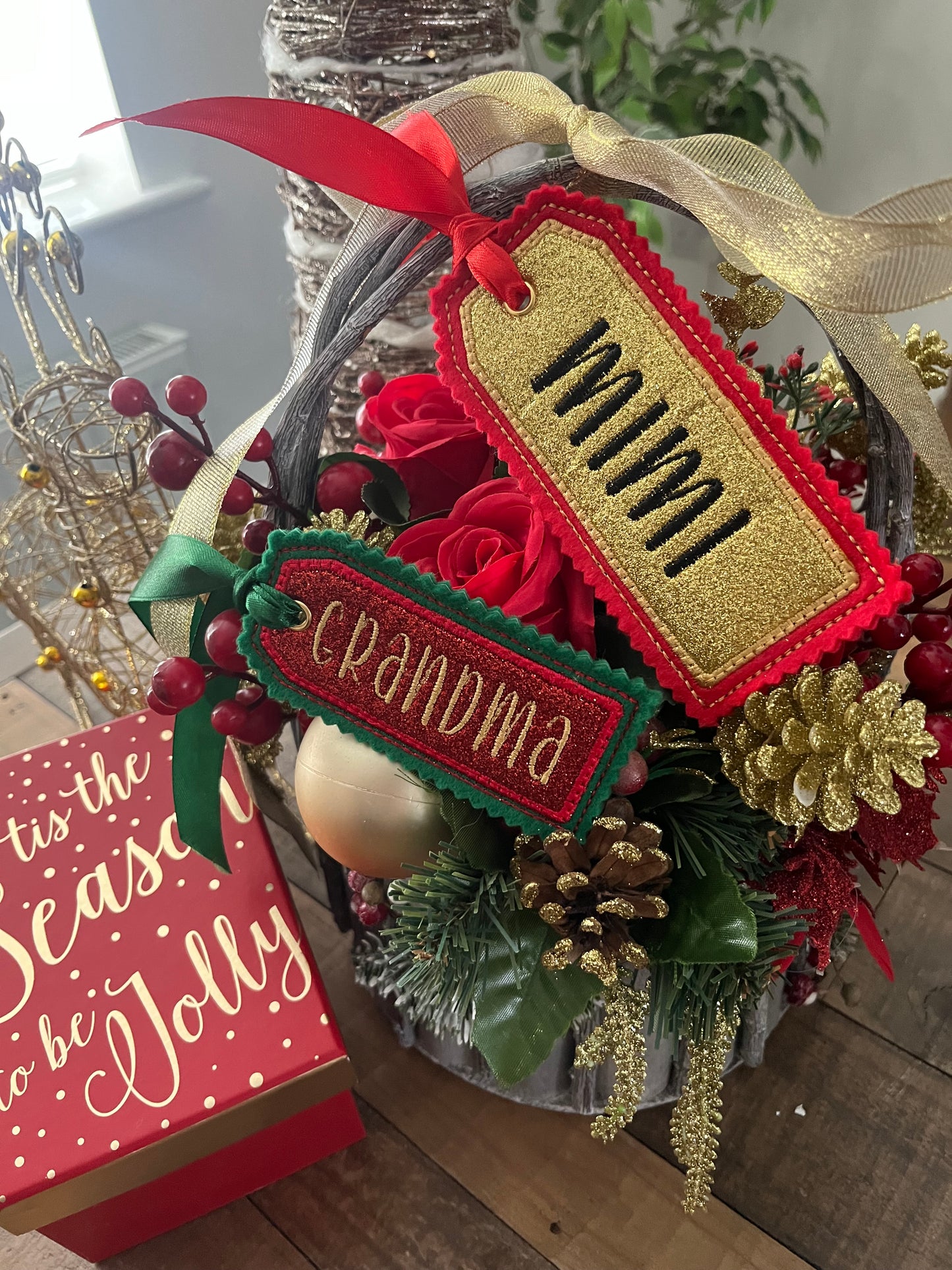 CUSTOM GLITTER GIFT TAGS