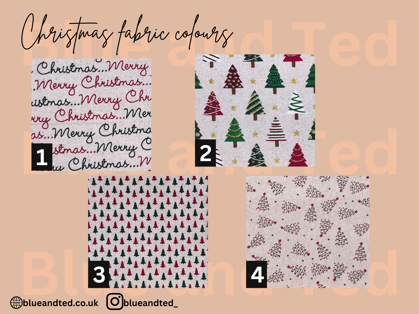 CHRISTMAS CUSTOM MATERIAL GIFT TAGS