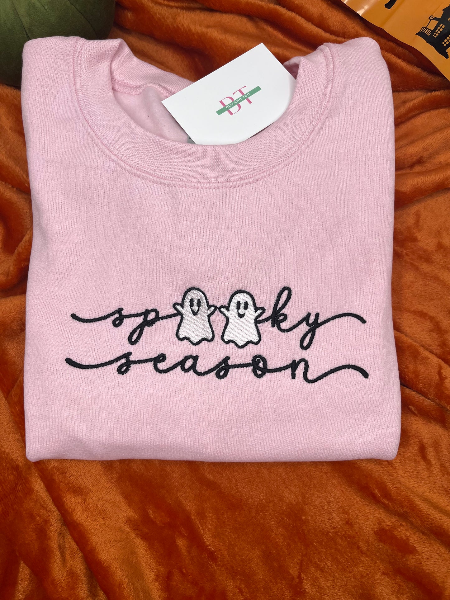 SPOOKY SEASON EMBROIDERED SWEATSHIRT
