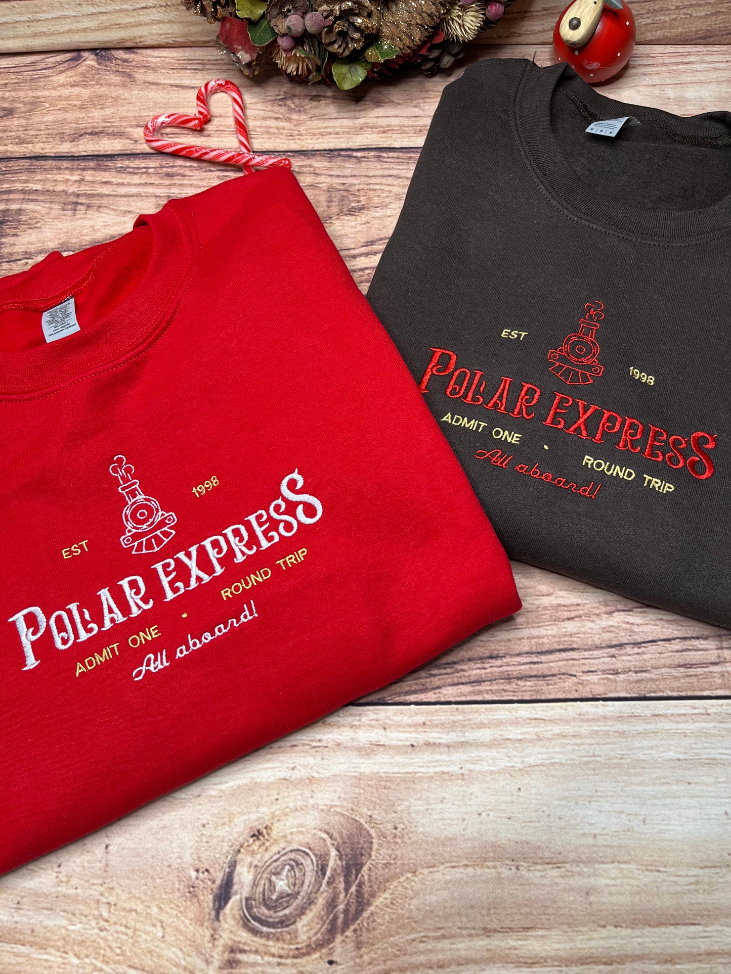 POLAR EXPRESS EMBROIDERED SWEATSHIRT