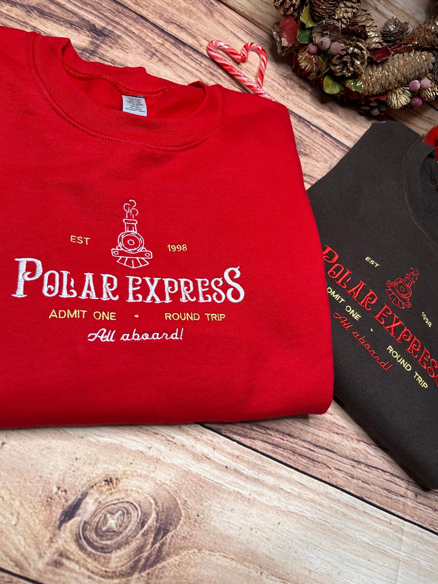 POLAR EXPRESS EMBROIDERED SWEATSHIRT