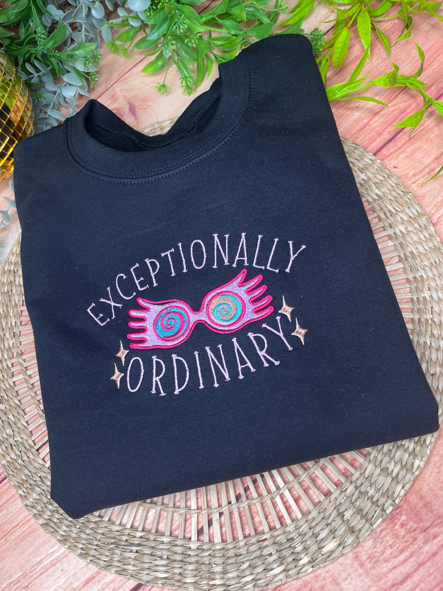 EXCEPTIONALLY ORDINARY LUNA LOVEGOOD EMBROIDERED SWEATSHIRT