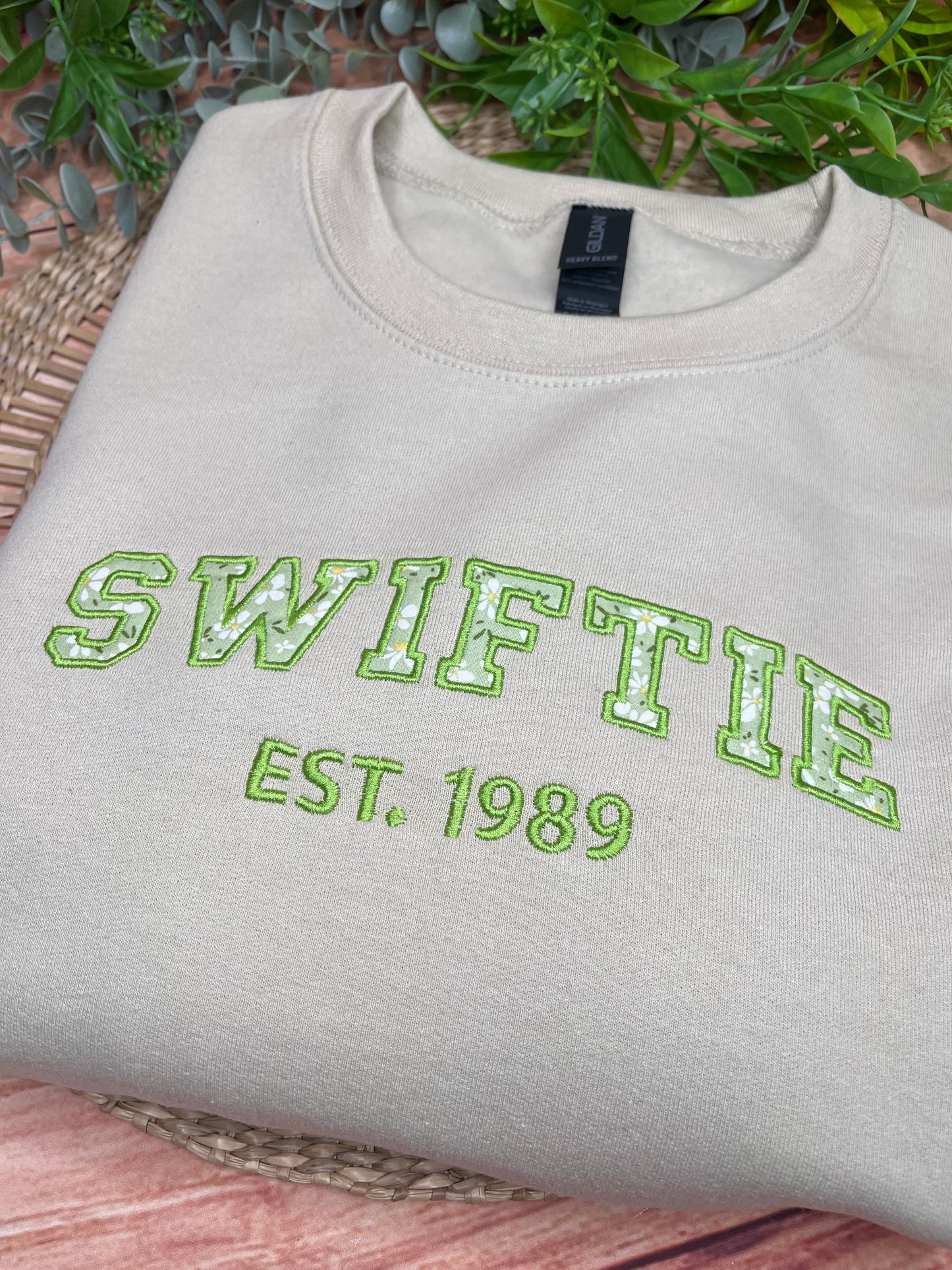 SWIFTIE TAYLOR SWIFT INSPIRED EMBROIDERED SWEATSHIRT