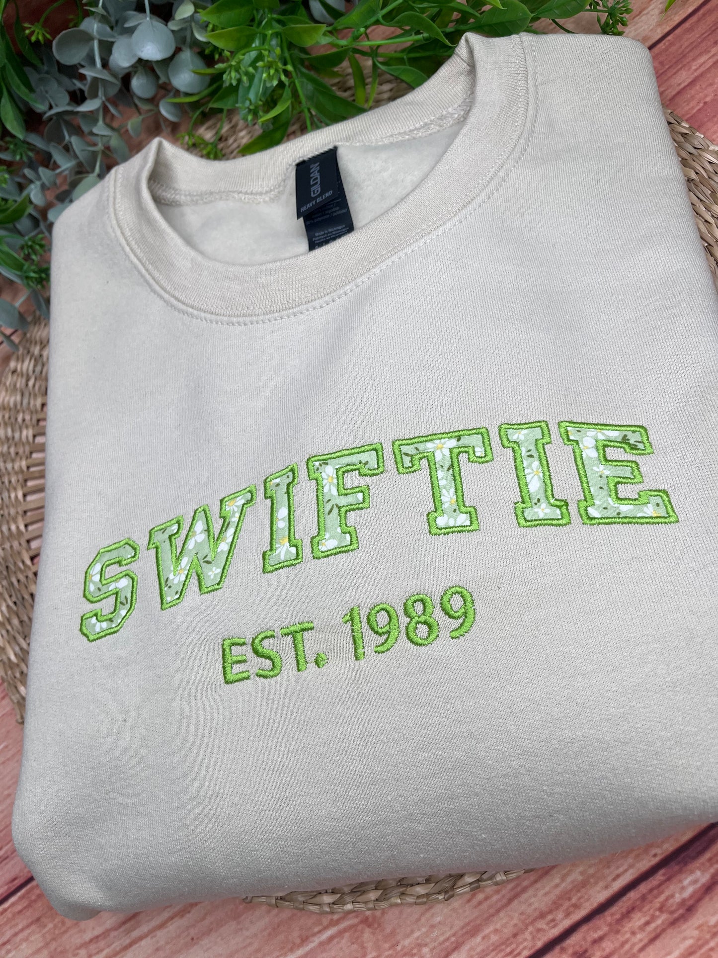 SWIFTIE TAYLOR SWIFT INSPIRED EMBROIDERED SWEATSHIRT