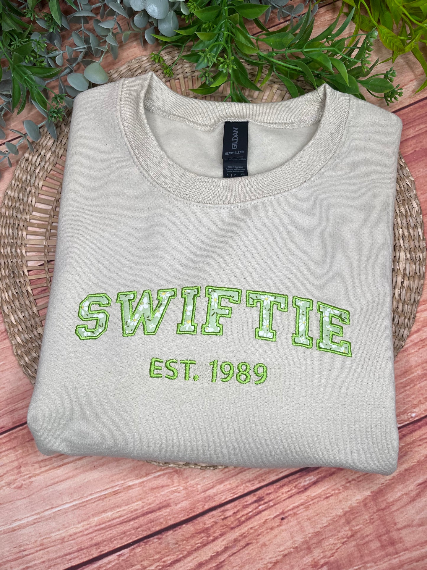 SWIFTIE TAYLOR SWIFT INSPIRED EMBROIDERED SWEATSHIRT