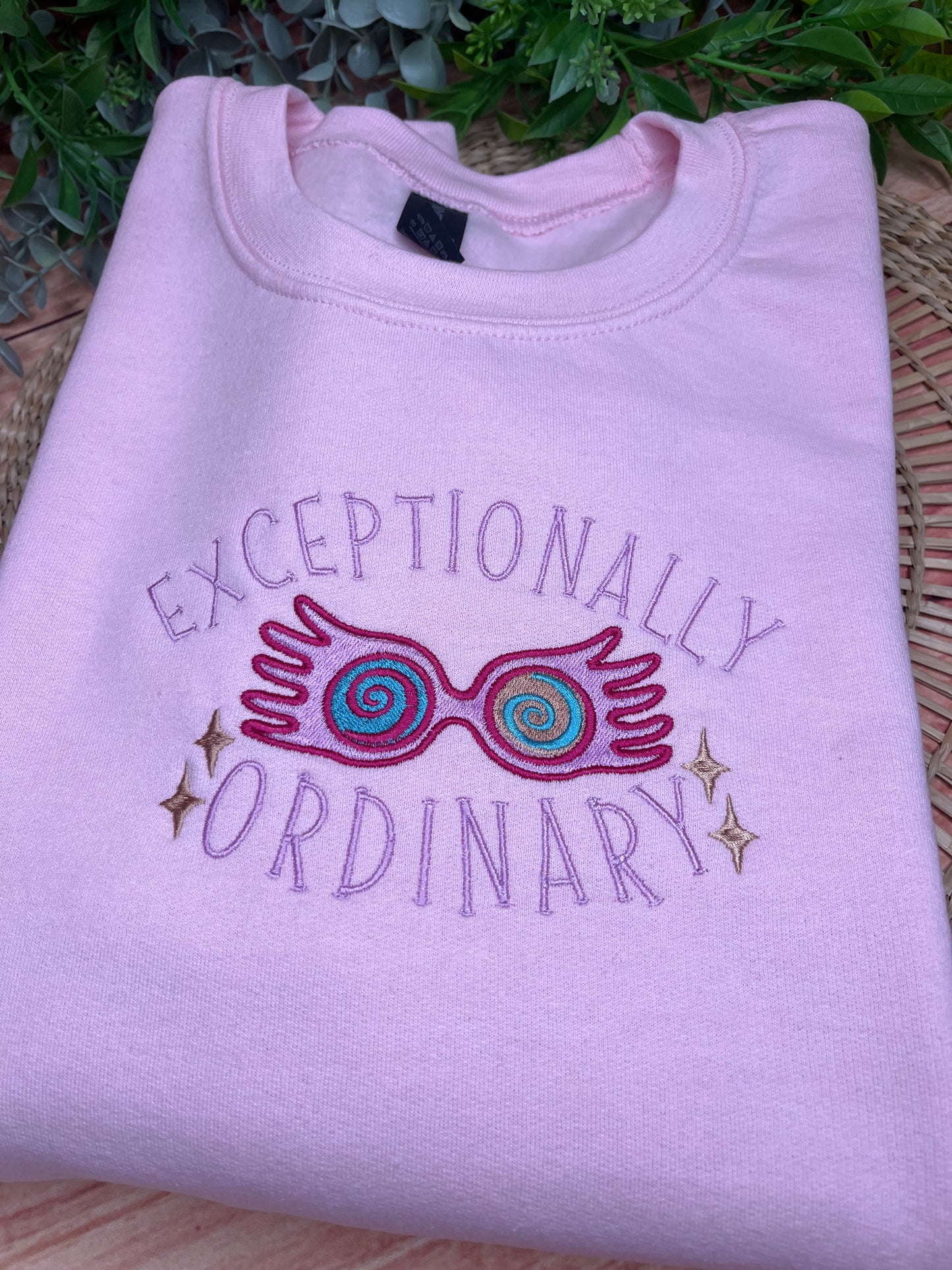 EXCEPTIONALLY ORDINARY LUNA LOVEGOOD EMBROIDERED SWEATSHIRT