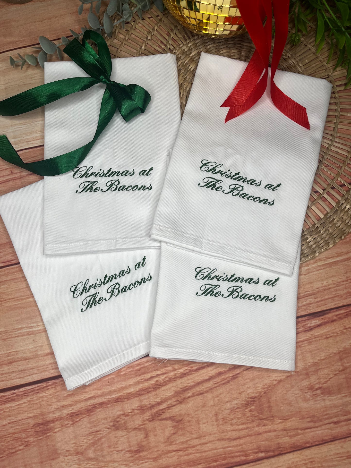 PERSONALISED CHRISTMAS AT THE (YOUR NAME) NAPKINS