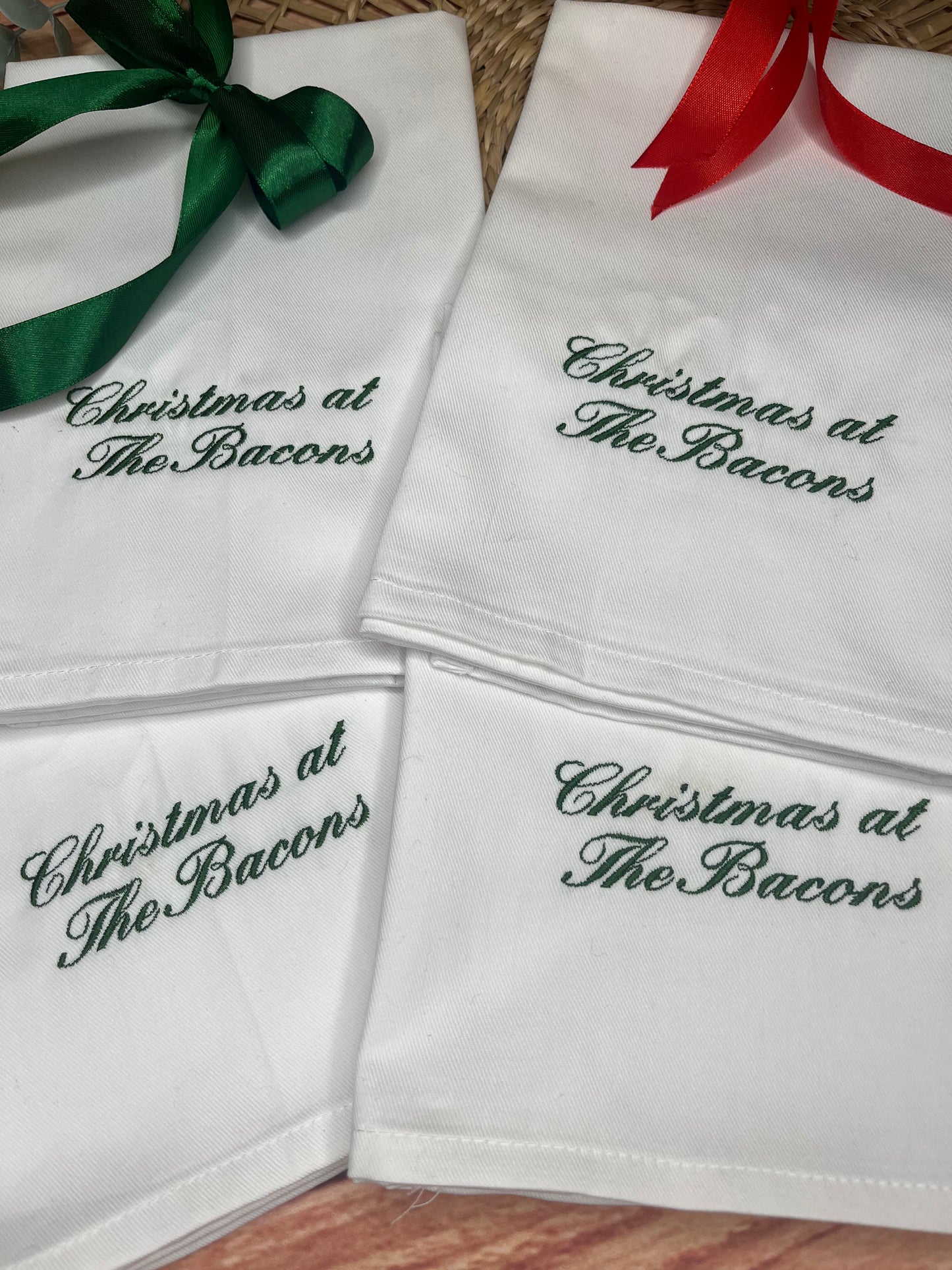 PERSONALISED CHRISTMAS AT THE (YOUR NAME) NAPKINS