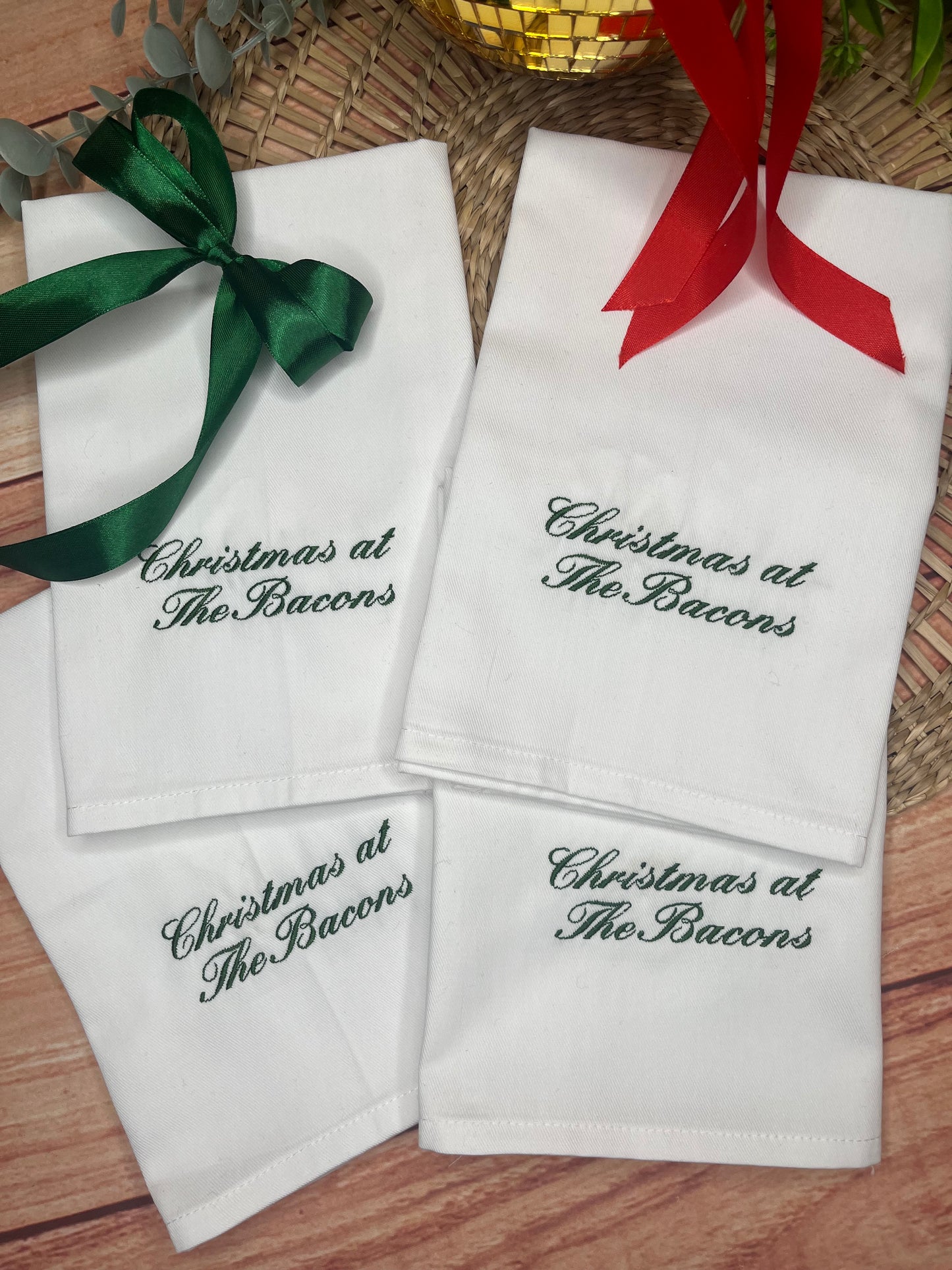PERSONALISED CHRISTMAS AT THE (YOUR NAME) NAPKINS