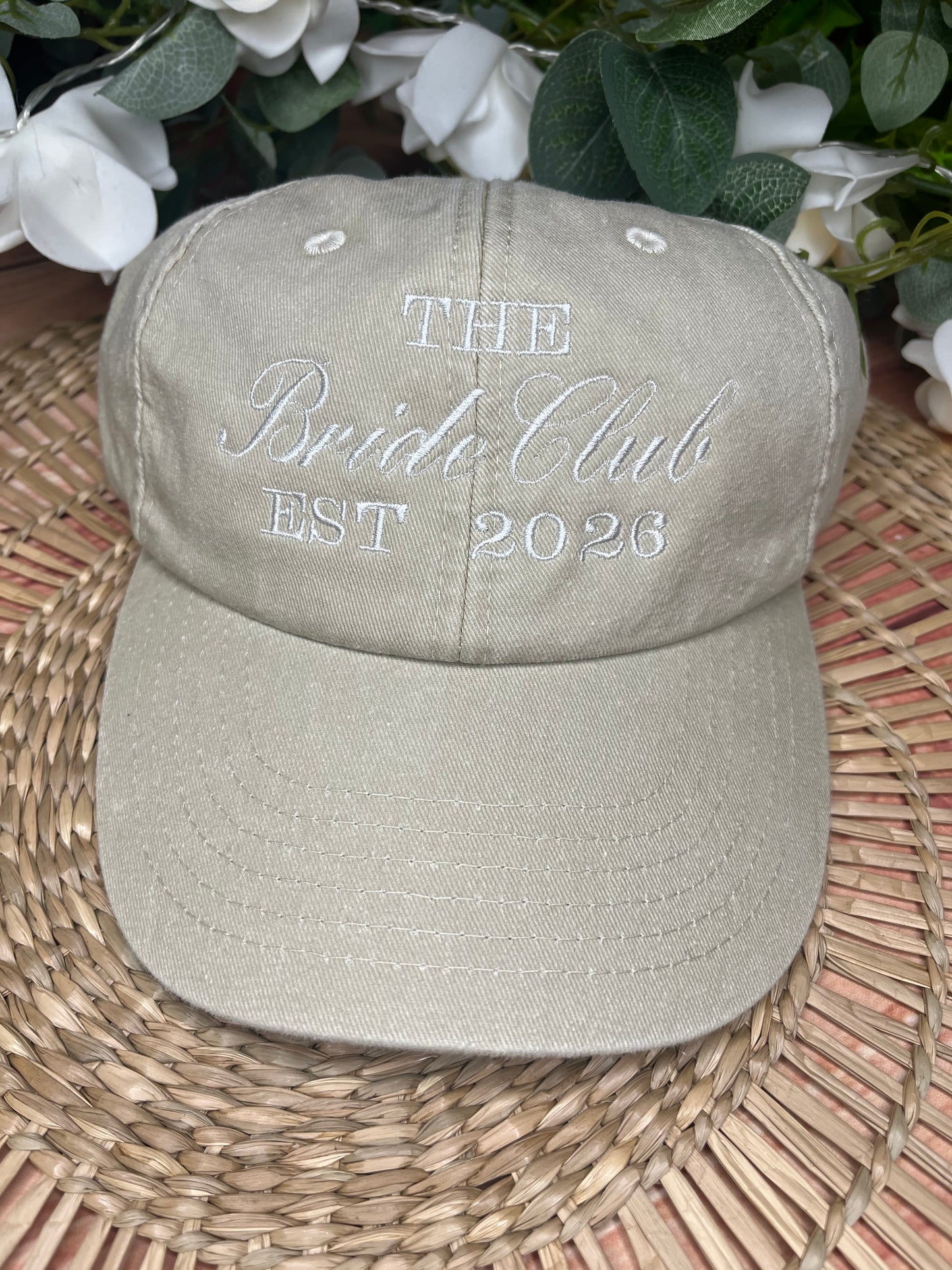 THE BRIDE CLUB EMBROIDERED CAP