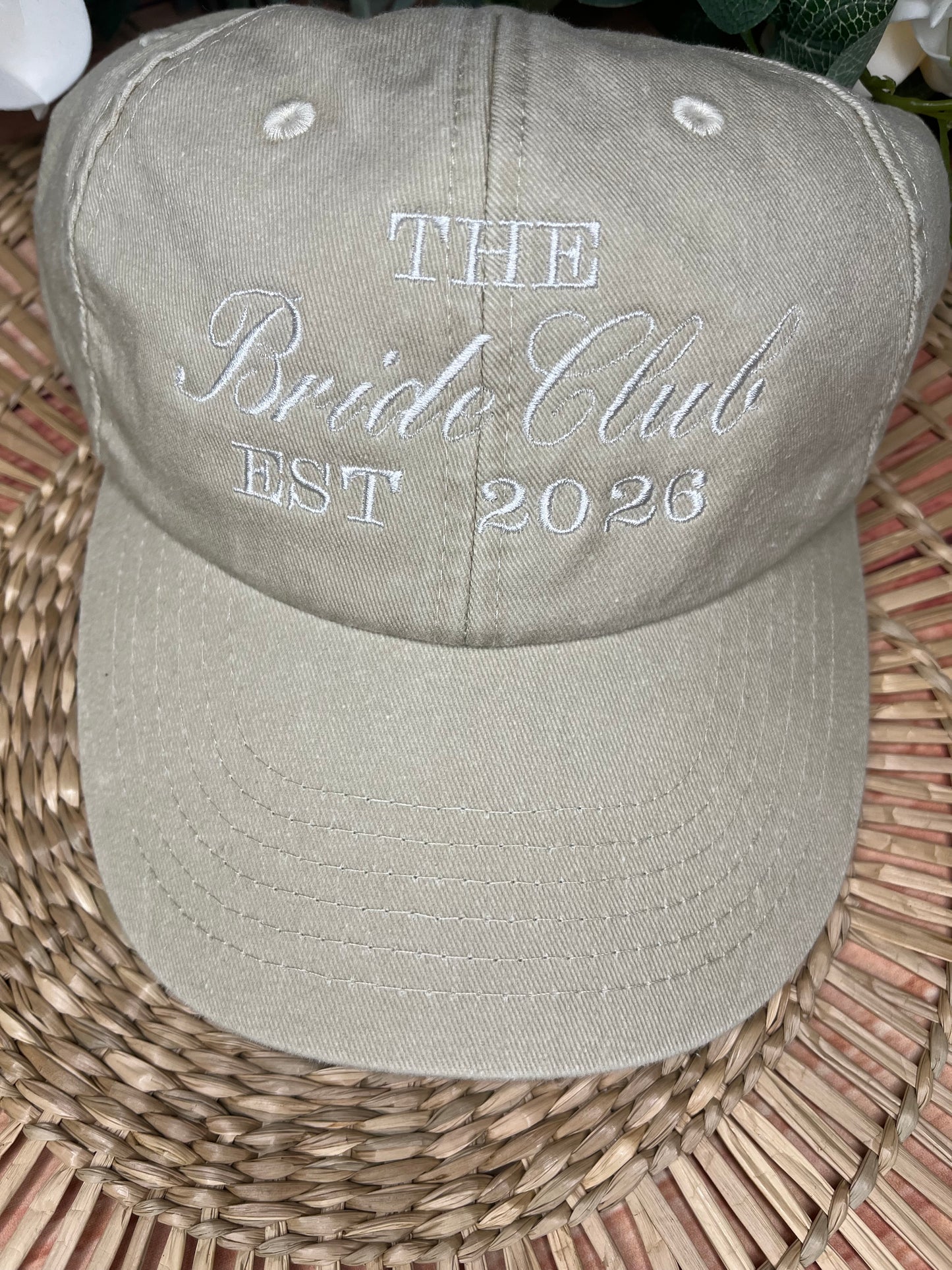 THE BRIDE CLUB EMBROIDERED CAP