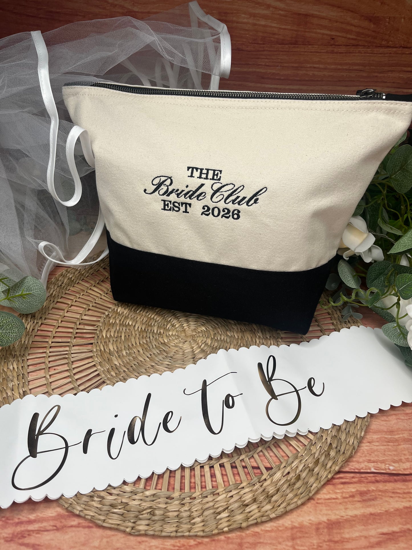 PERSONALISED BRIDE CLUB WITH YOUR YEAR CUSTOM POUCH