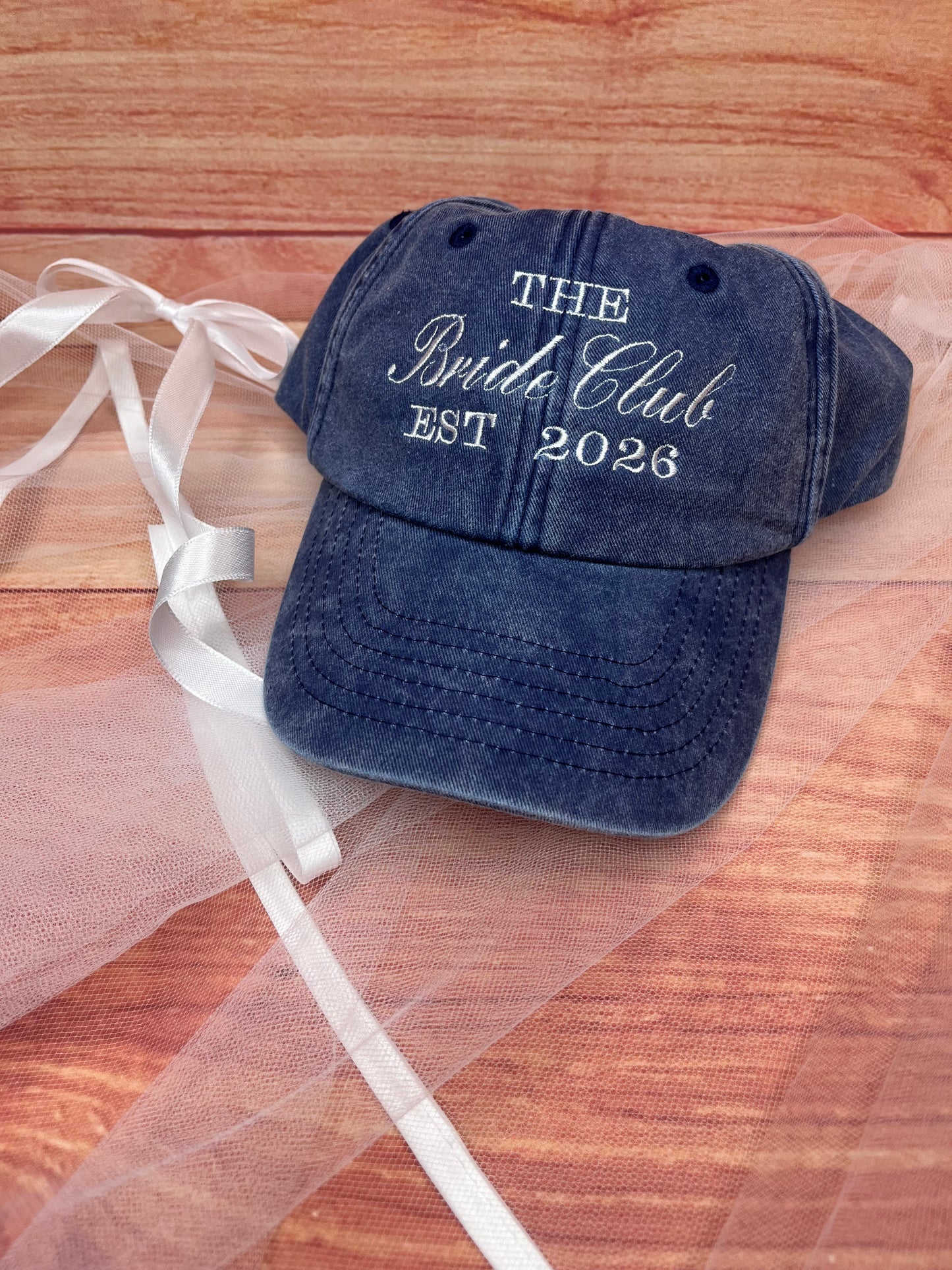 THE BRIDE CLUB EMBROIDERED CAP
