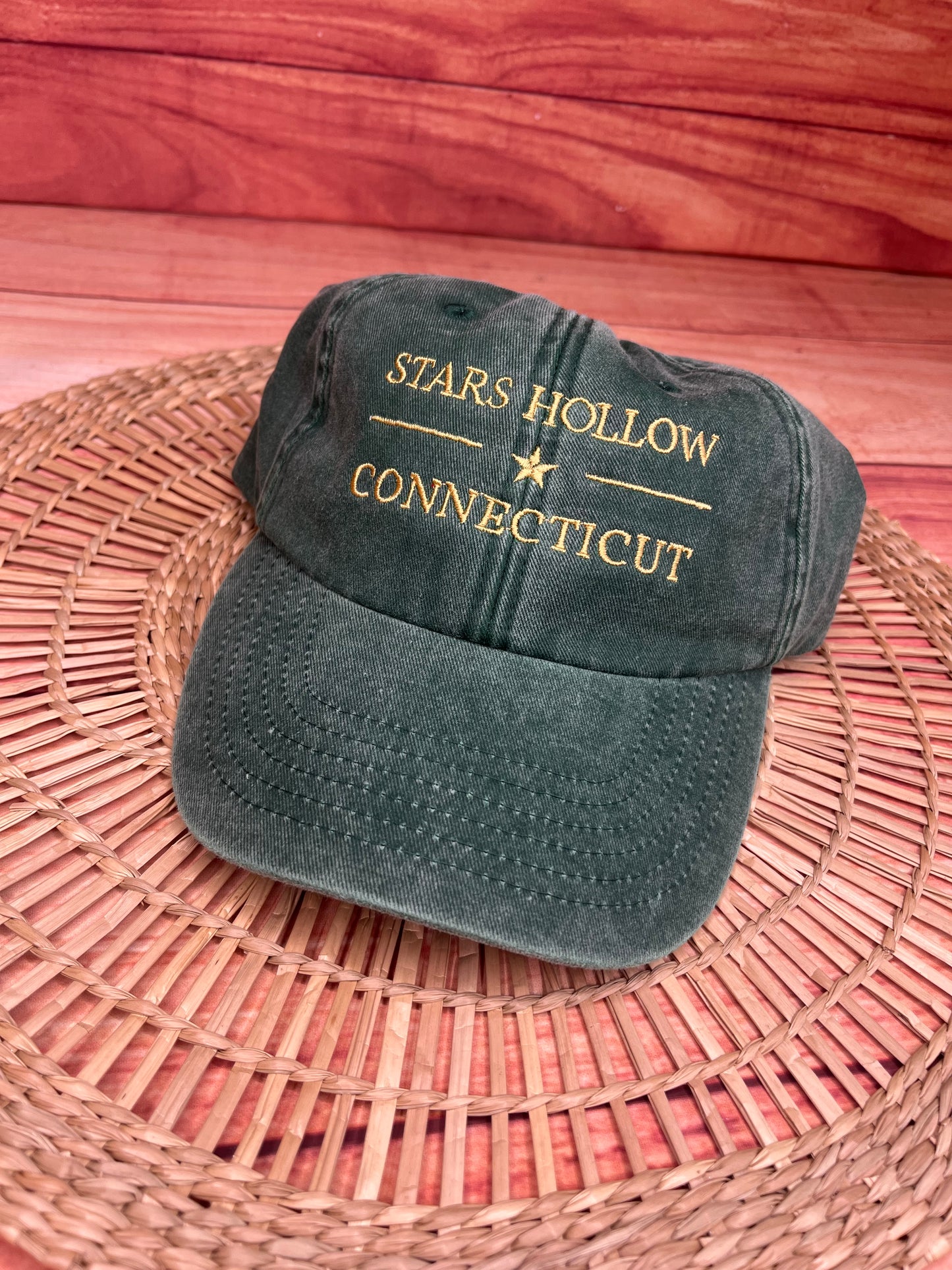 STARS HOLLOW EMBROIDERED CAP