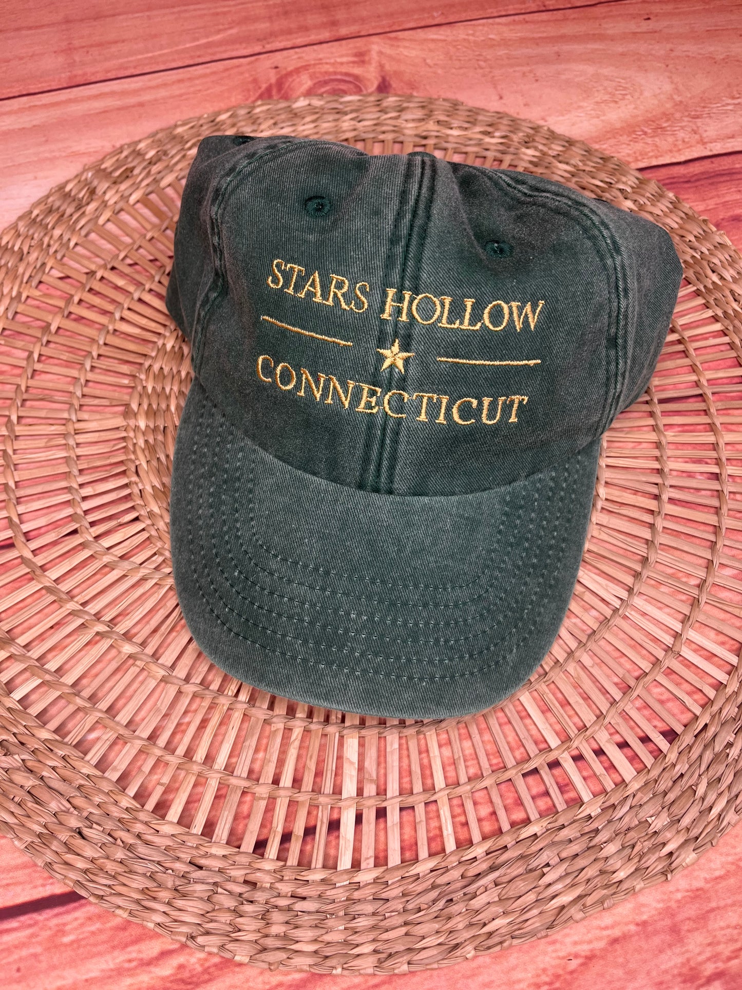 STARS HOLLOW EMBROIDERED CAP