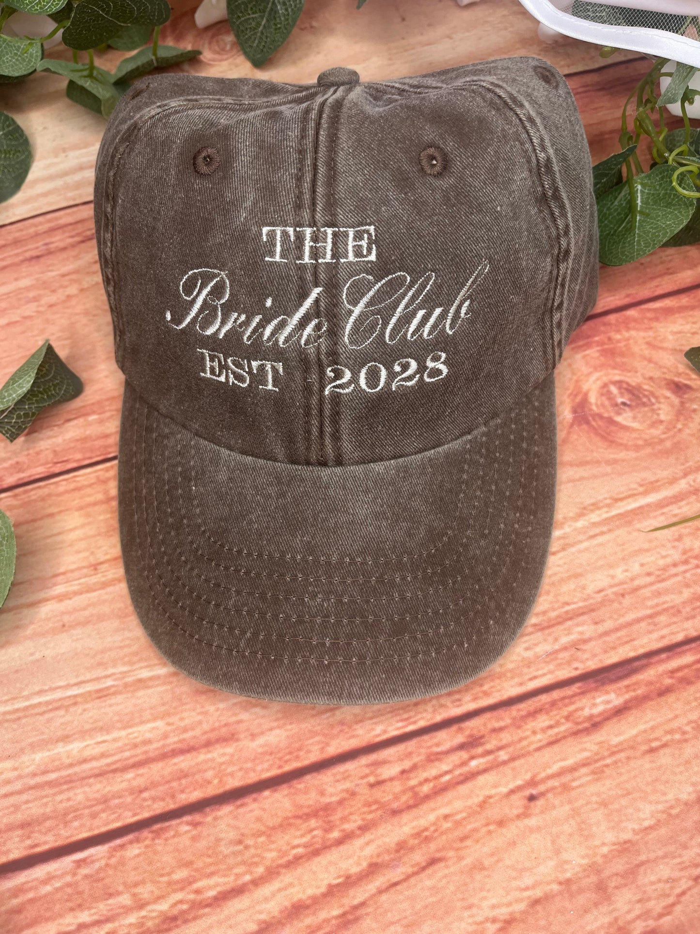 THE BRIDE CLUB EMBROIDERED CAP