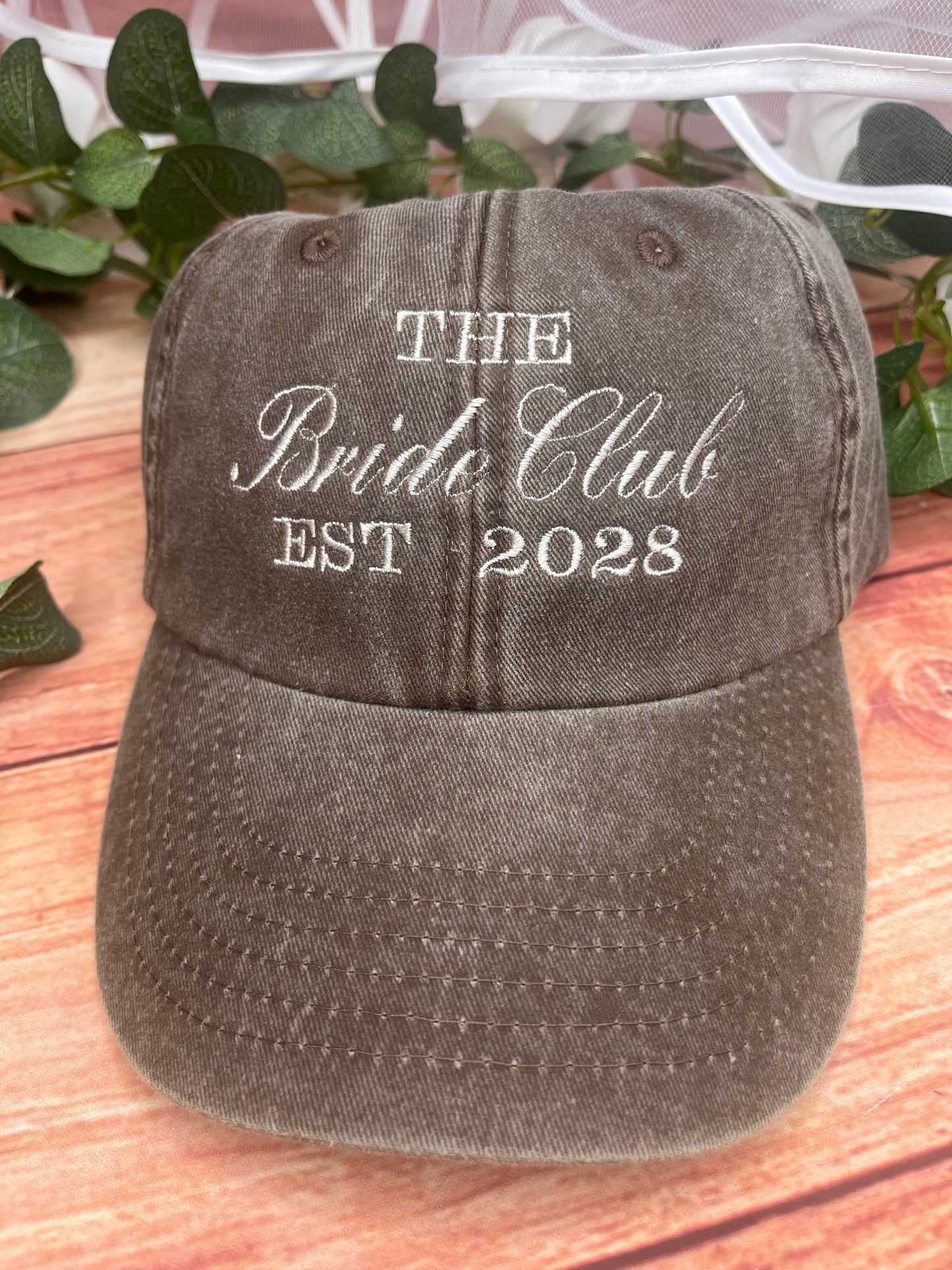 THE BRIDE CLUB EMBROIDERED CAP