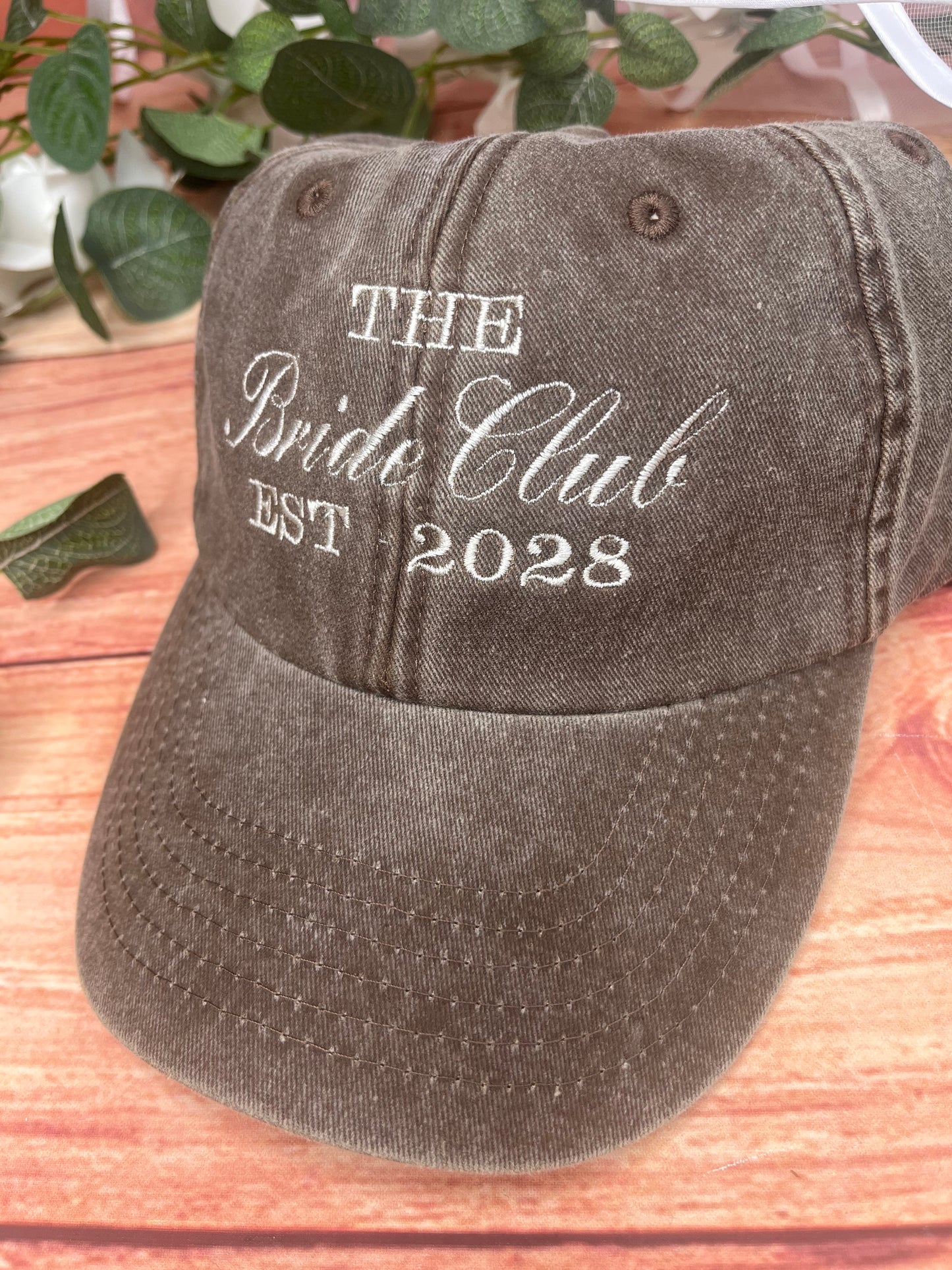 THE BRIDE CLUB EMBROIDERED CAP