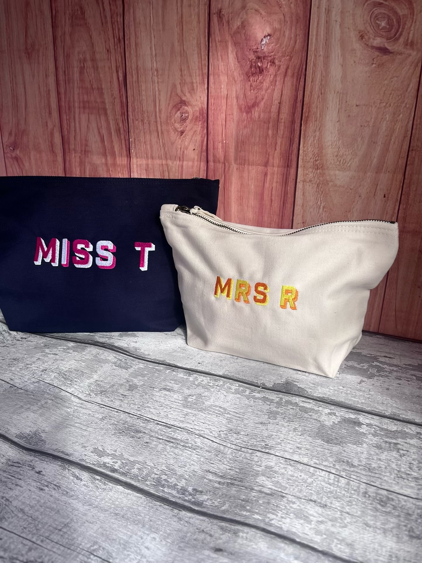 PERSONALISED CANVAS TEACHER GIFT POUCH