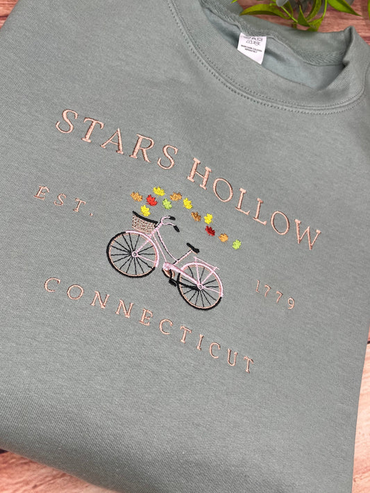 STARS HOLLOW EMBROIDERED BIKE SWEATSHIRT