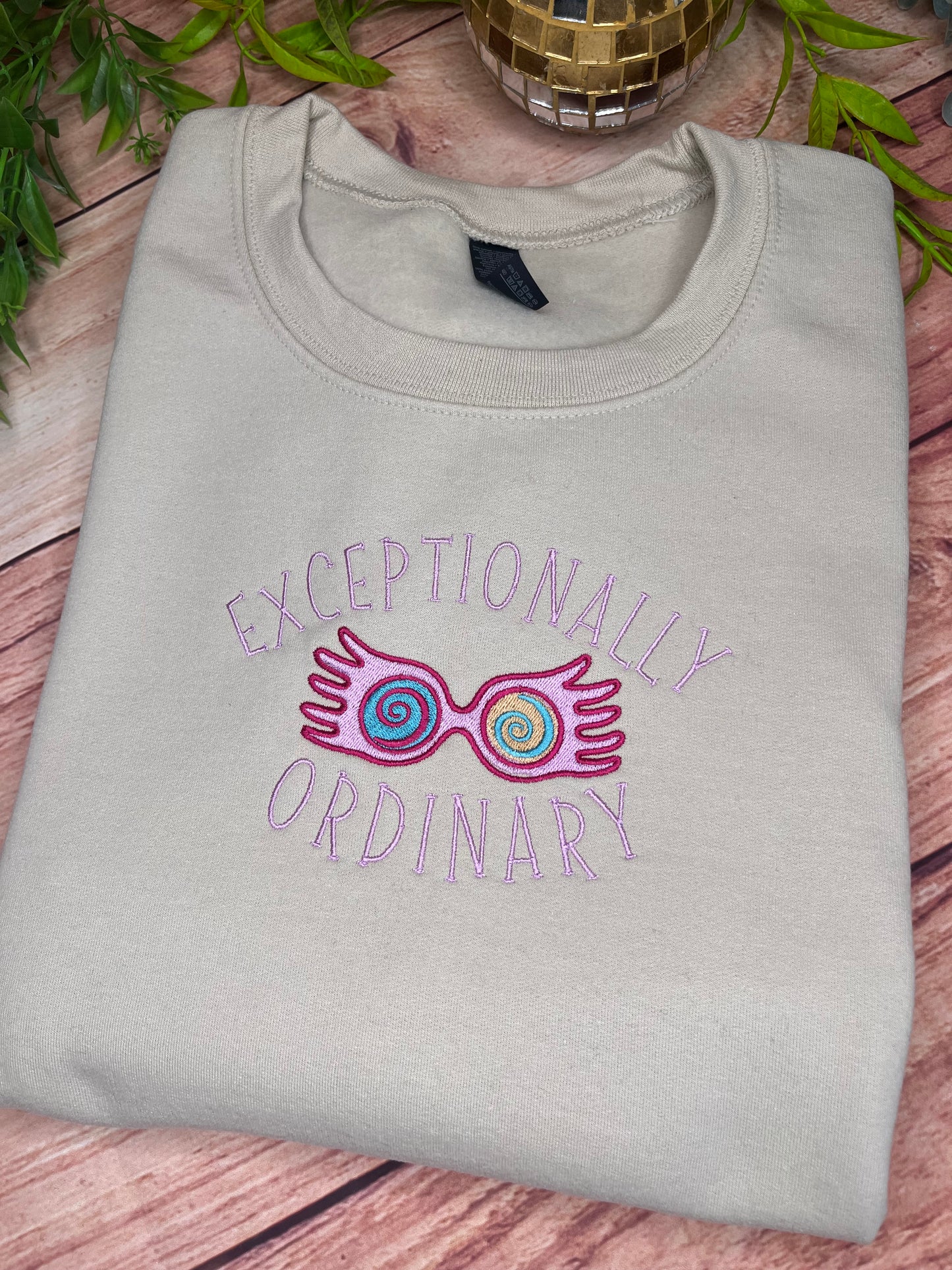 EXCEPTIONALLY ORDINARY LUNA LOVEGOOD EMBROIDERED SWEATSHIRT