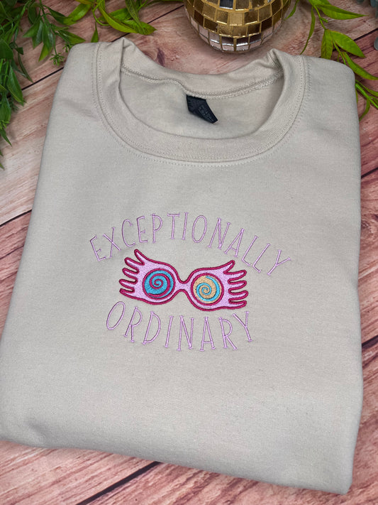 EXCEPTIONALLY ORDINARY LUNA LOVEGOOD EMBROIDERED SWEATSHIRT