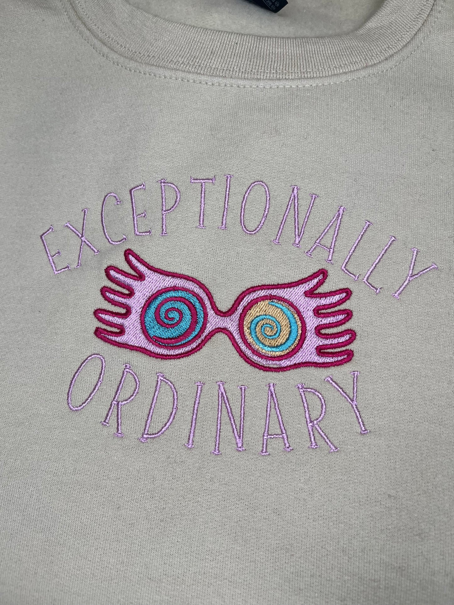 EXCEPTIONALLY ORDINARY LUNA LOVEGOOD EMBROIDERED SWEATSHIRT