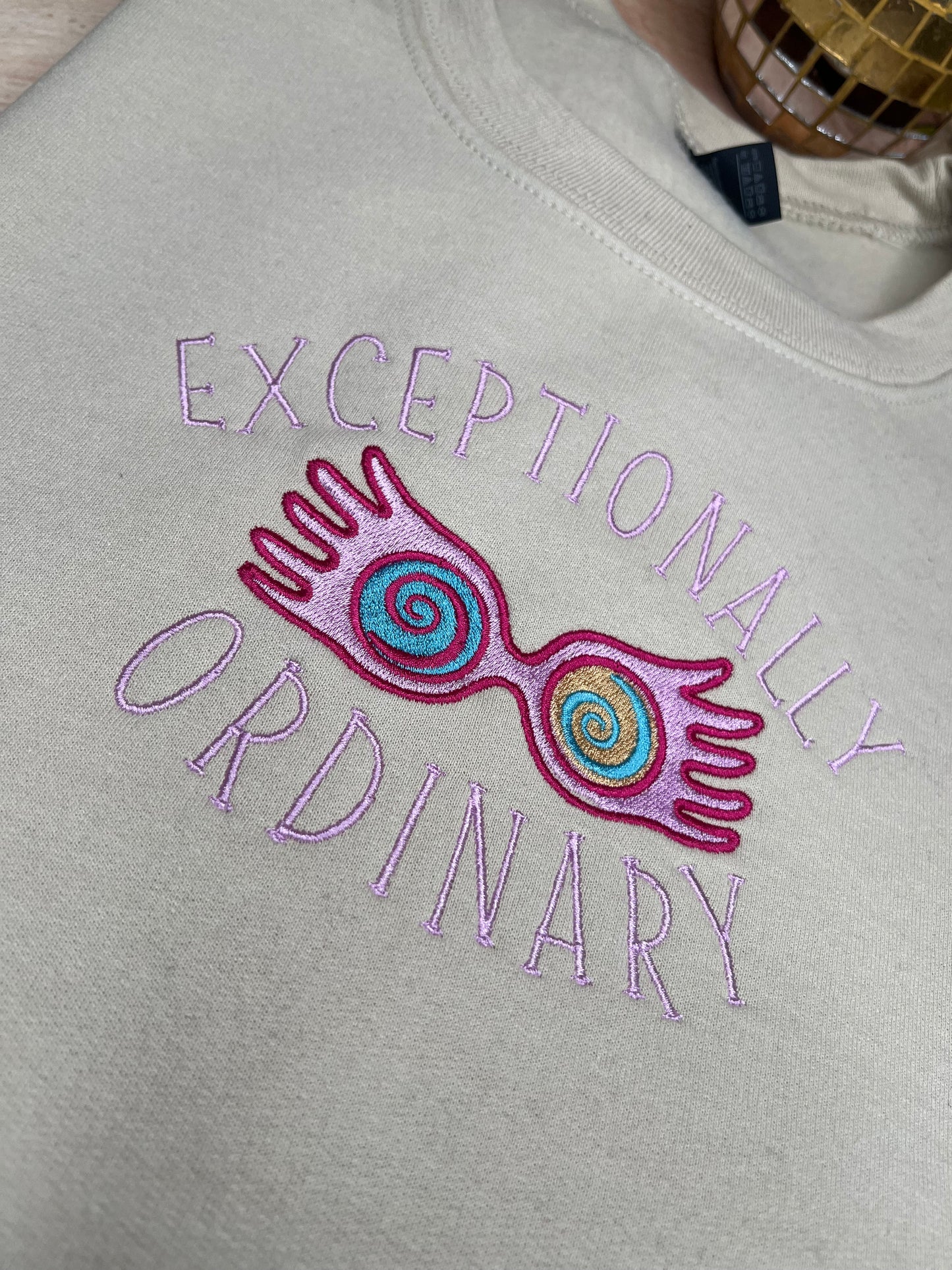 EXCEPTIONALLY ORDINARY LUNA LOVEGOOD EMBROIDERED SWEATSHIRT