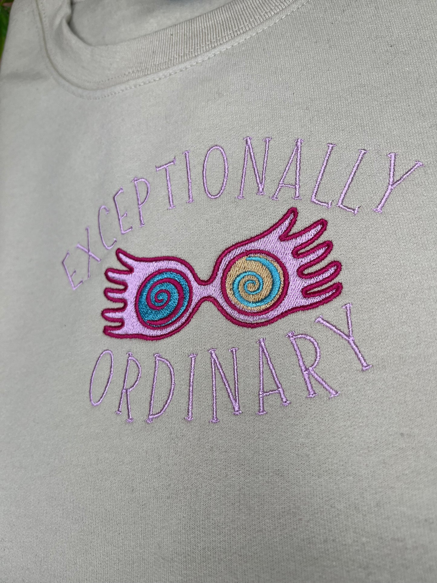 EXCEPTIONALLY ORDINARY LUNA LOVEGOOD EMBROIDERED SWEATSHIRT