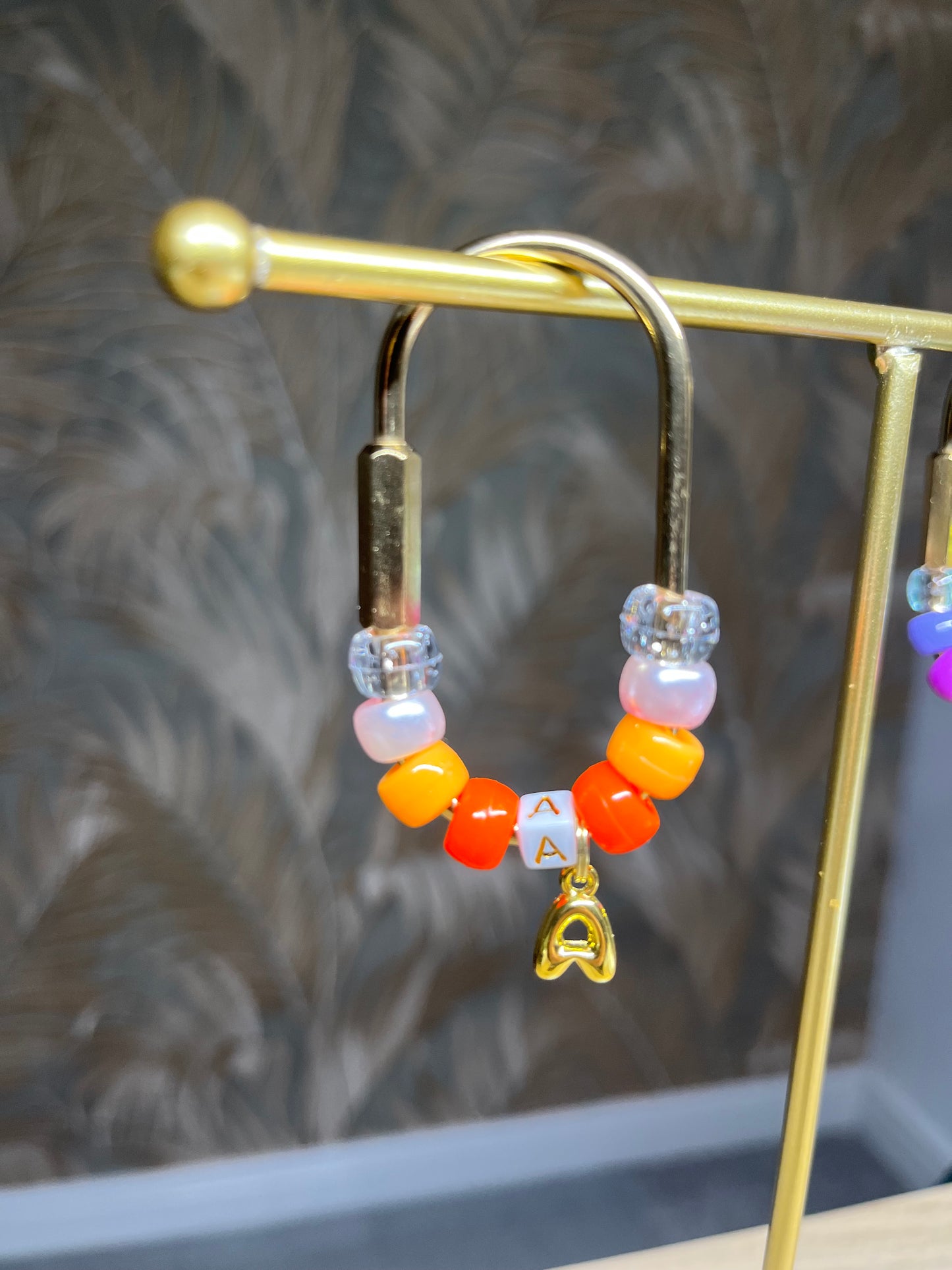 BEAD BAG TAG KEY RING CHARMS