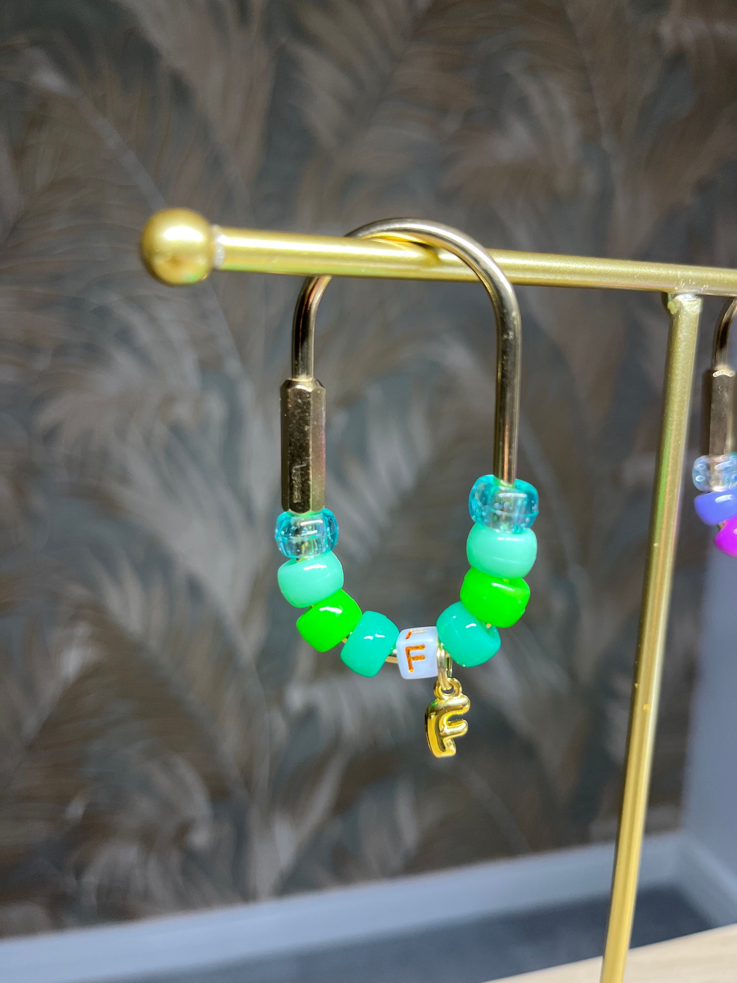 BEAD BAG TAG KEY RING CHARMS