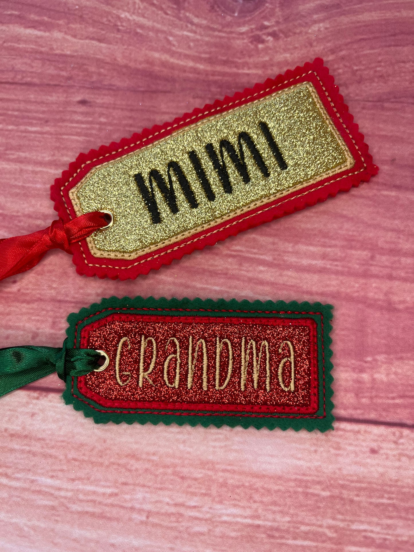 CUSTOM GLITTER GIFT TAGS