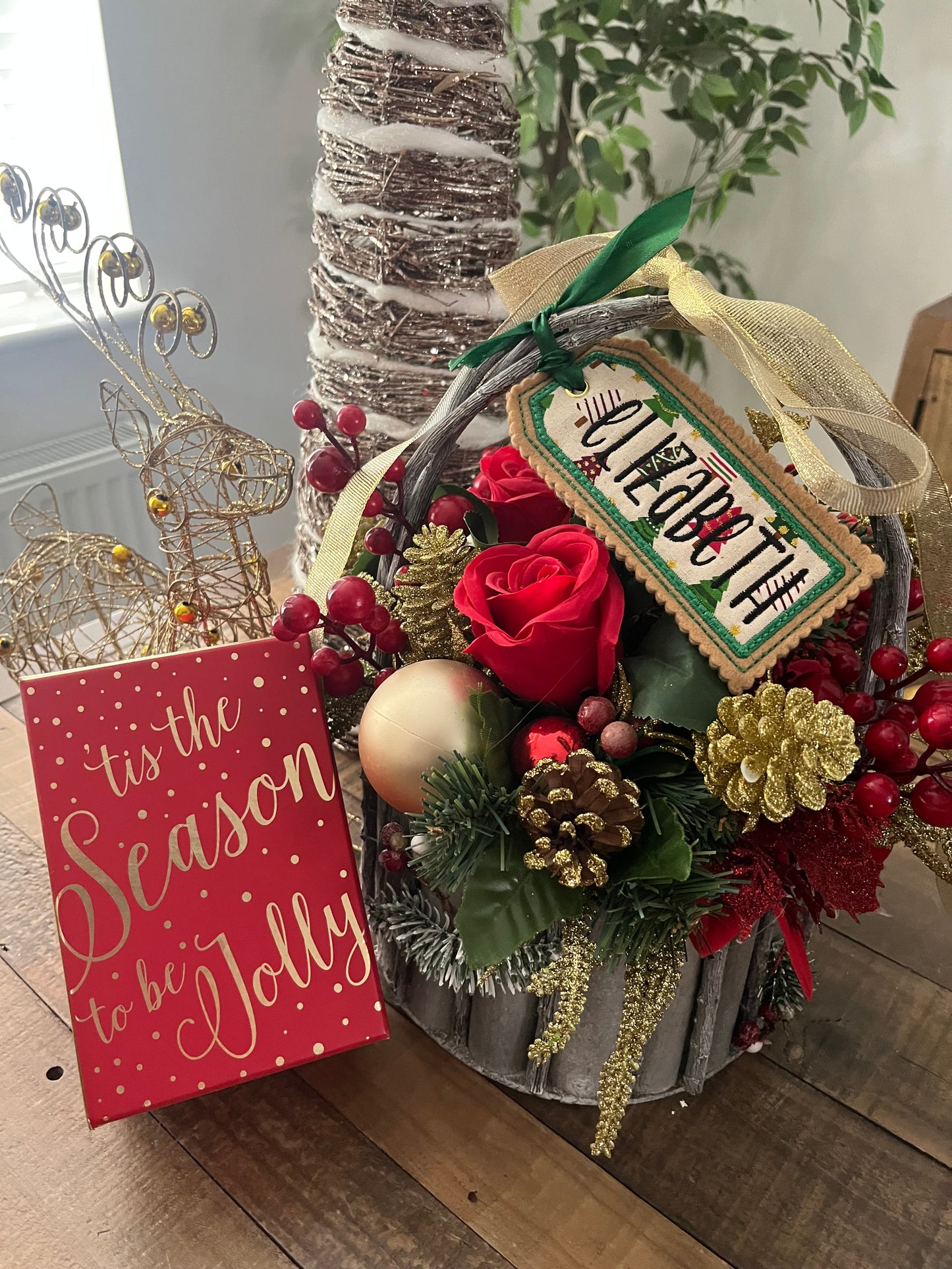 CHRISTMAS CUSTOM MATERIAL GIFT TAGS