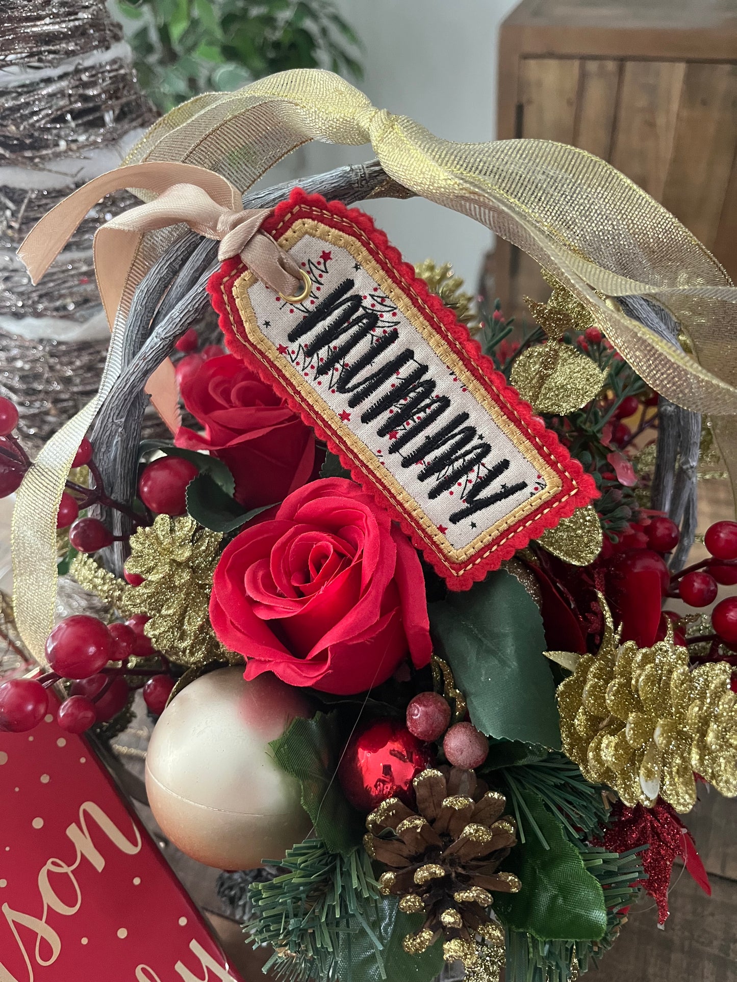 CHRISTMAS CUSTOM MATERIAL GIFT TAGS