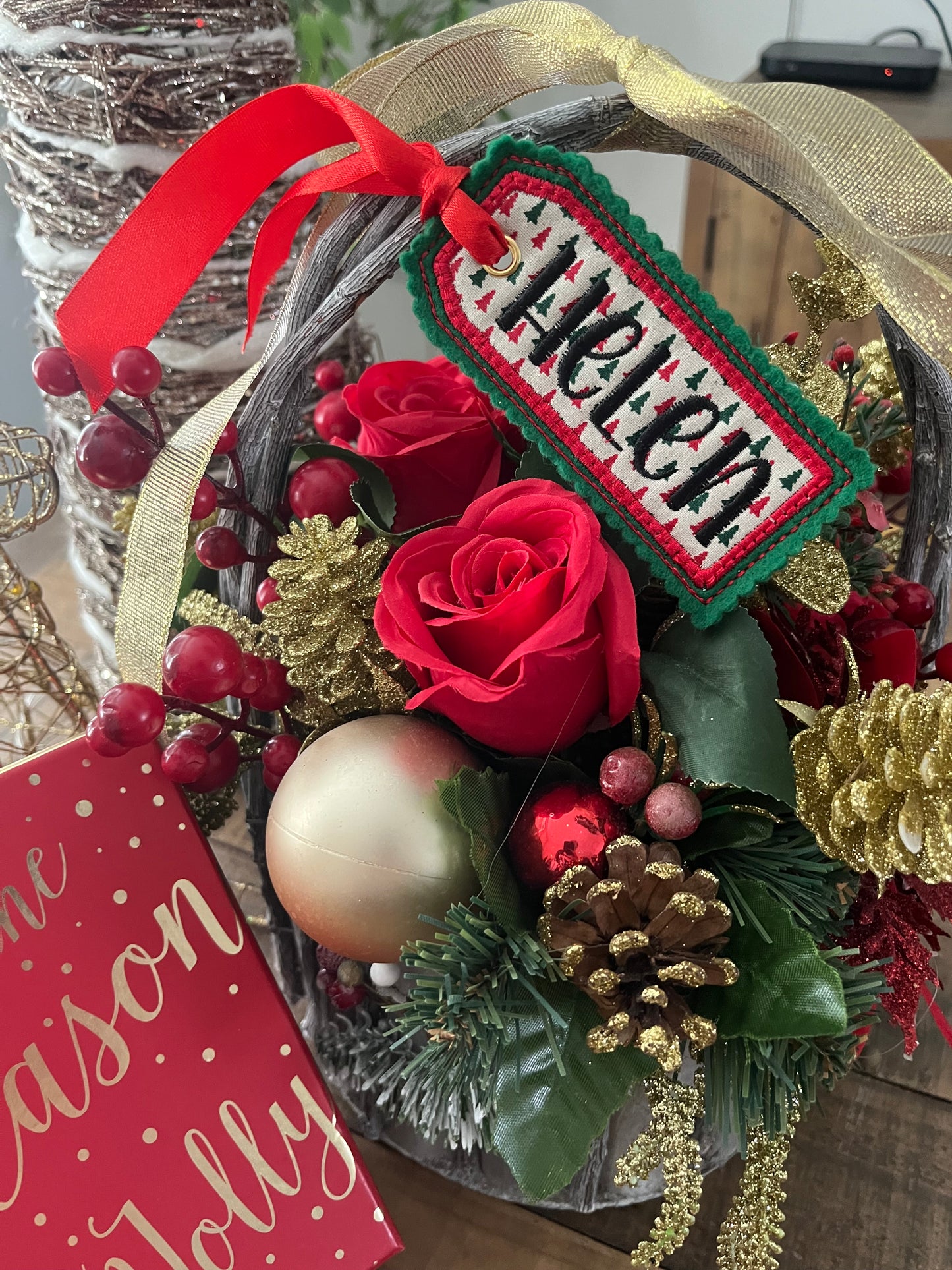 CHRISTMAS CUSTOM MATERIAL GIFT TAGS