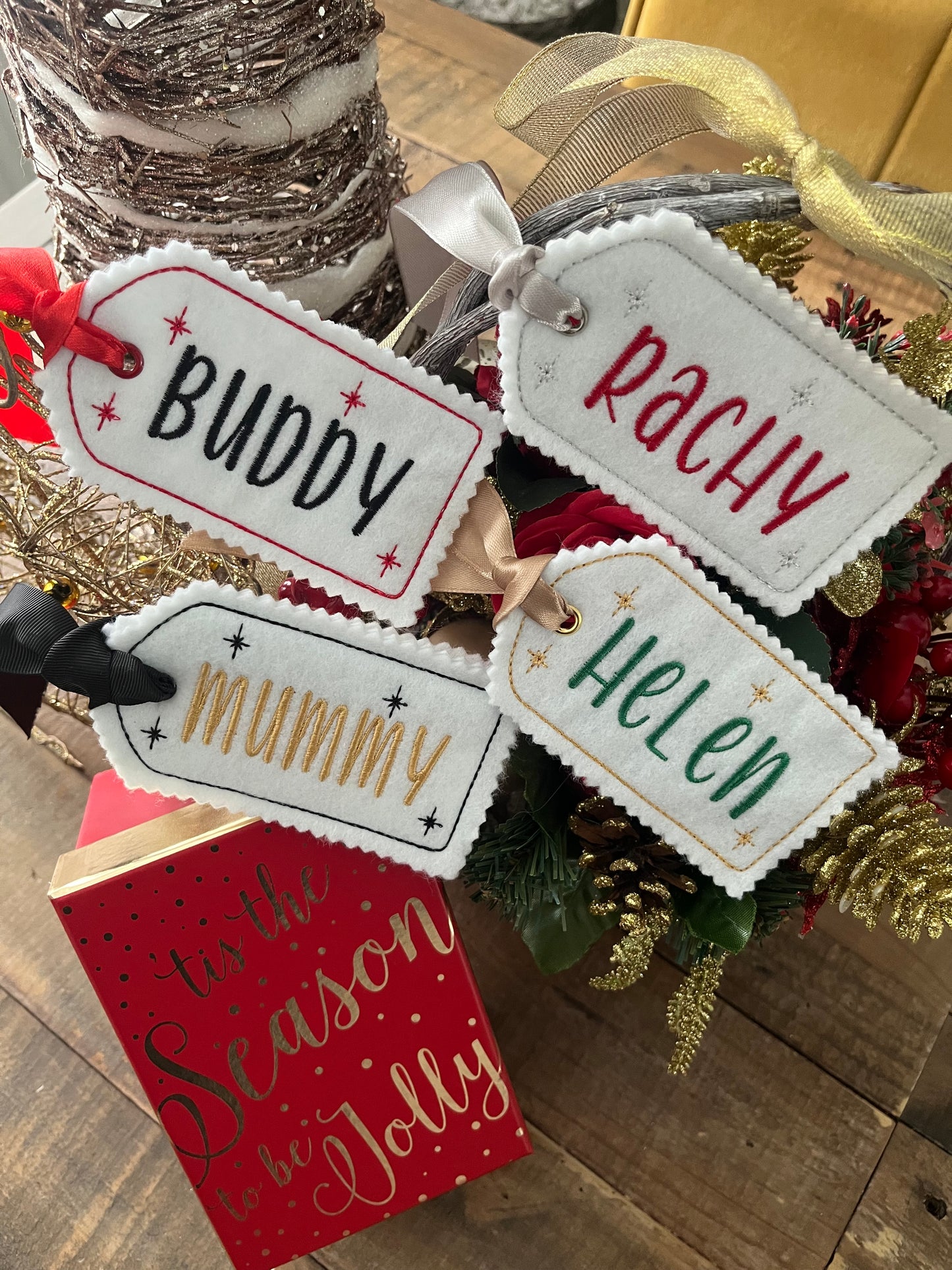 CUSTOM CHRISTMAS STAR GIFT TAGS