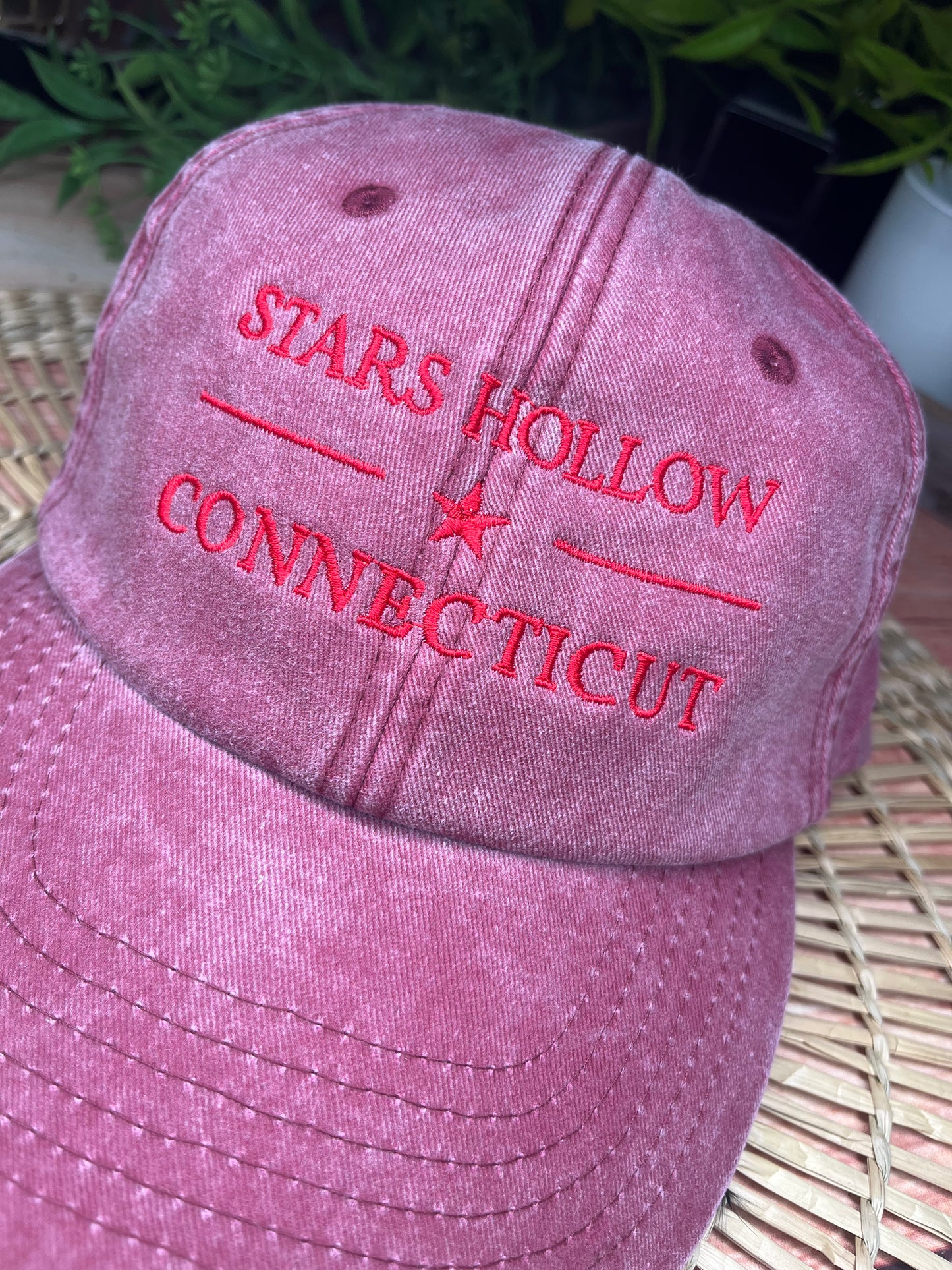 STARS HOLLOW EMBROIDERED CAP
