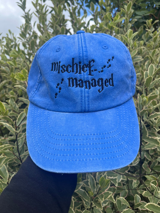 MISCHIEF MANAGED EMBROIDERED CAP